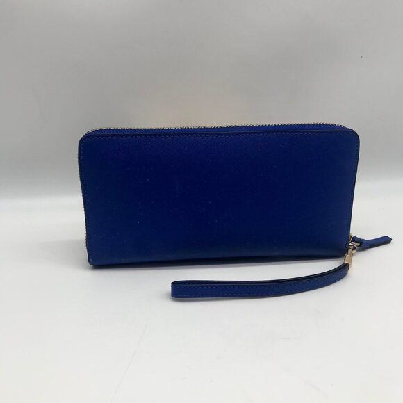 Tory Burch Royal Blue Robinson Continental Wallet - Picture 2 of 10